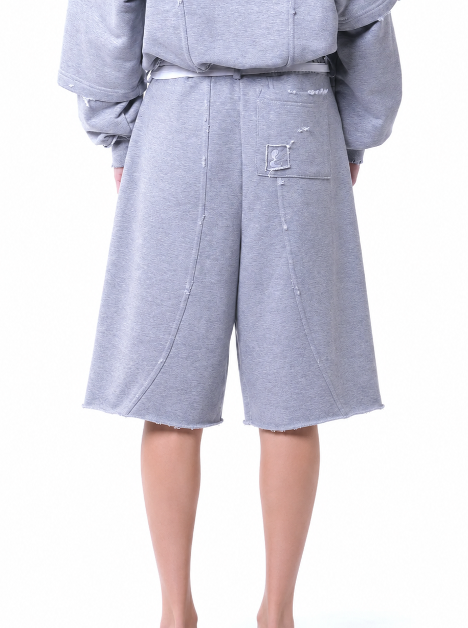 NOCTRA SHORTS - GREY MELANGE