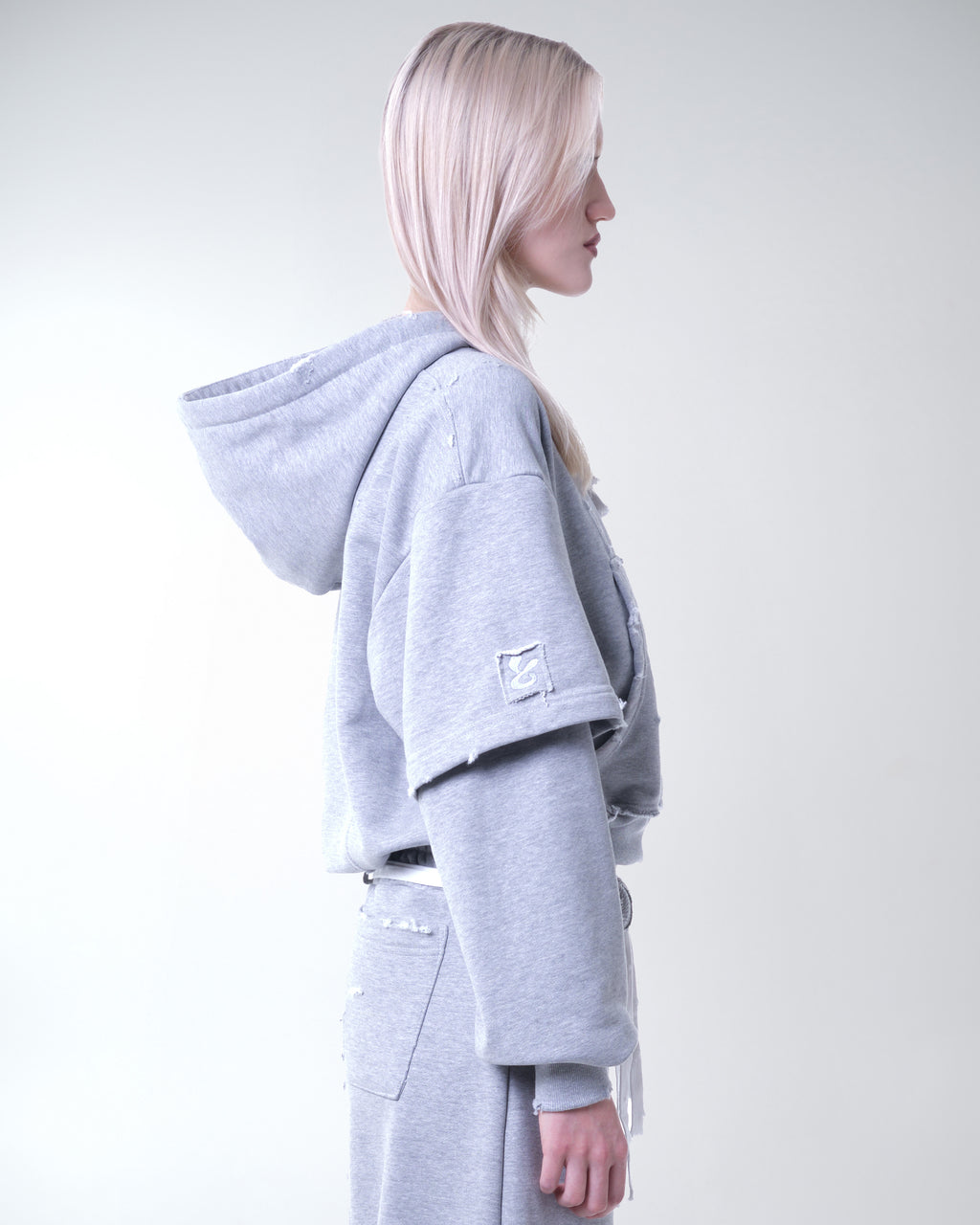 NOCTRA HOODIE - GREY MELANGE