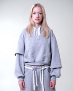 NOCTRA HOODIE - GREY MELANGE